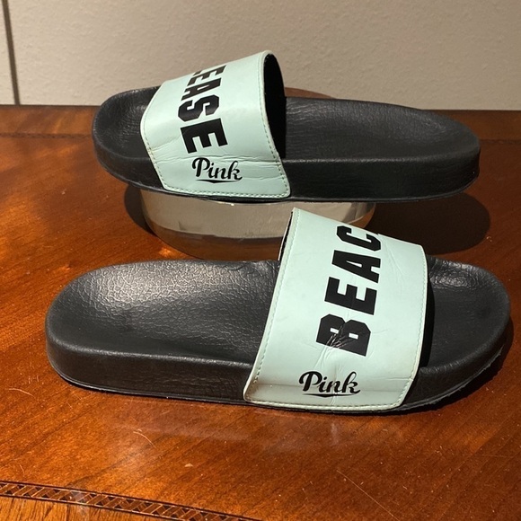 PINK Victoria Secret “Beach Please” Slides Pre-owned Size M (7-8) Mint … - Picture 4 of 7